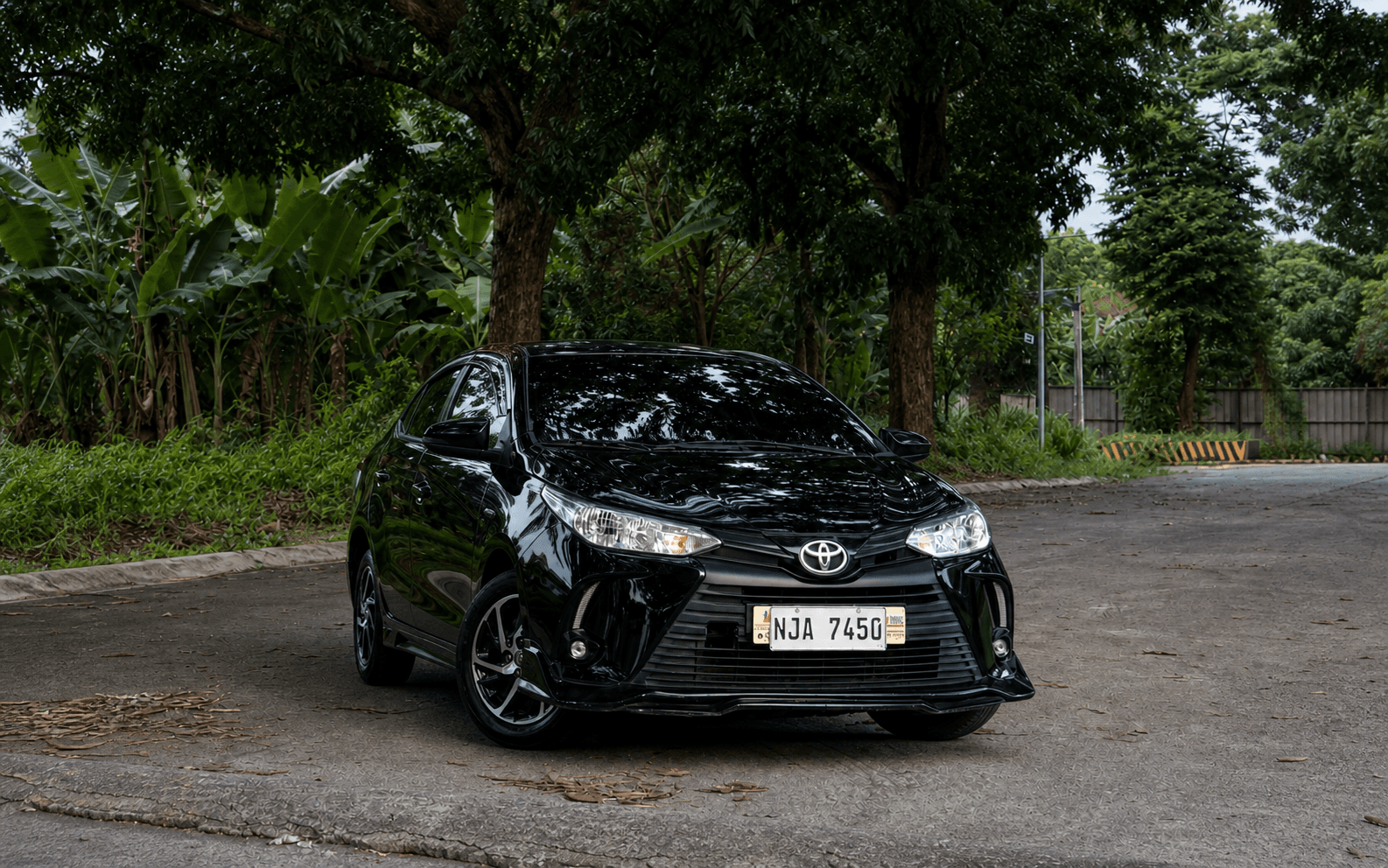 Black Toyota five-seater self-drive car available from CASA CAR RENTALS